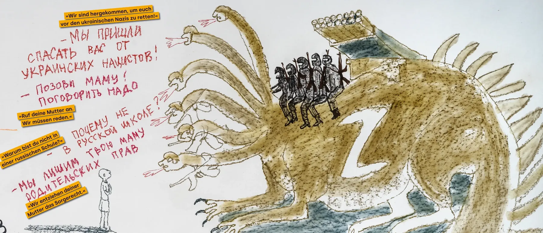 Ausschnitt aus Artems Zeichnung